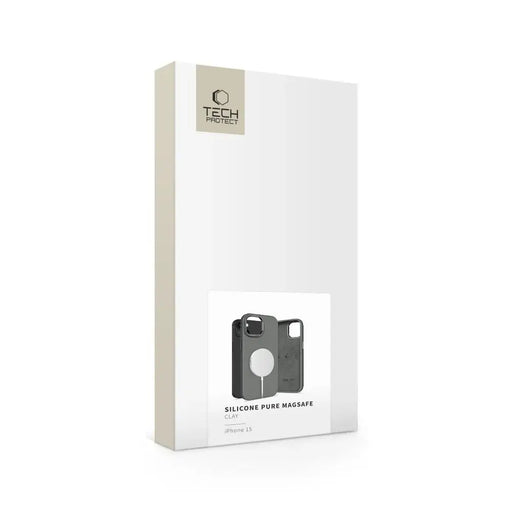 Силиконов калъф Tech-Protect PUZ MagSafe за iPhone 15 - сив