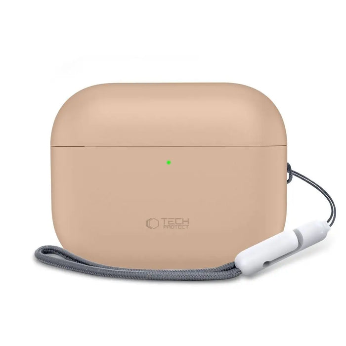Силиконов калъф Tech-Protect за AirPods Pro 3 - бежов