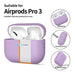 Силиконов калъф Tech-Protect за AirPods Pro 3 - лилав