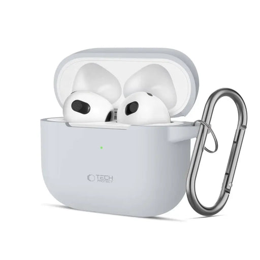 Силиконов калъф Tech-Protect за Apple AirPods 3 - сив