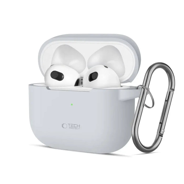 Силиконов калъф Tech-Protect за Apple AirPods 3 - сив