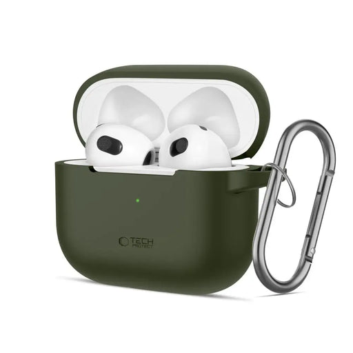 Силиконов калъф Tech-Protect за Apple AirPods 3 - зелен