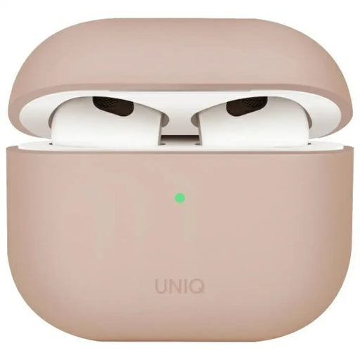 Силиконов калъф Uniq Lino за AirPods 4 - розов
