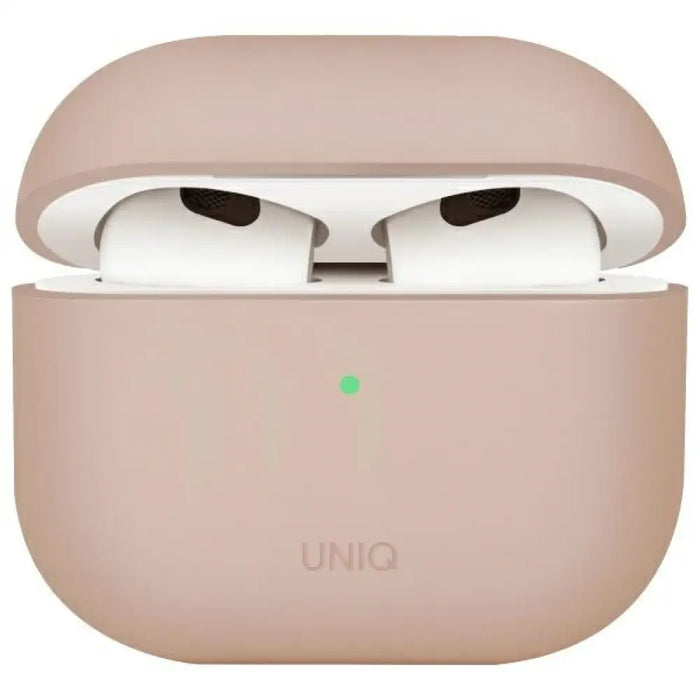 Силиконов калъф Uniq Lino за AirPods 4 - розов