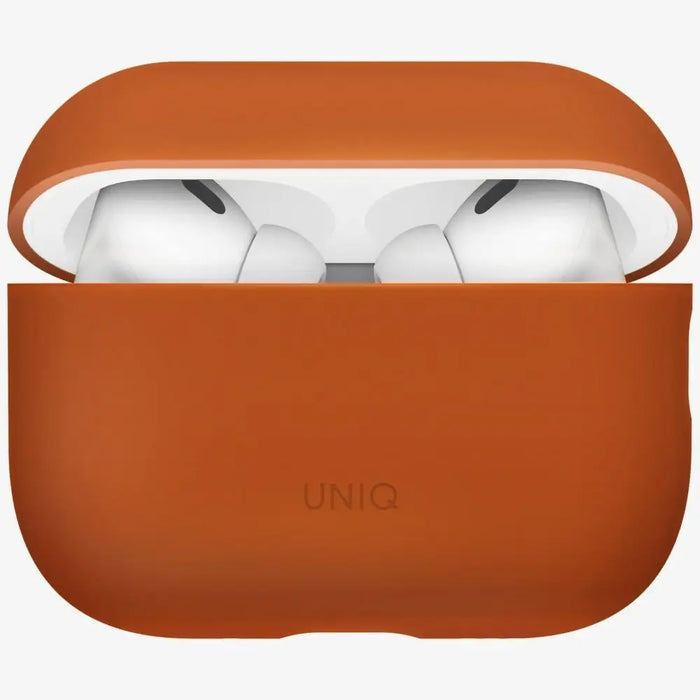 Силиконов калъф Uniq Lino за AirPods Pro 3 - оранжев