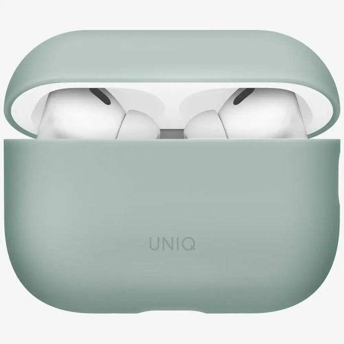 Силиконов калъф Uniq Lino за AirPods Pro 3 - зелен