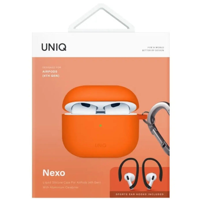 Силиконов калъф Uniq Nexo AirPods 4 + кукички за уши