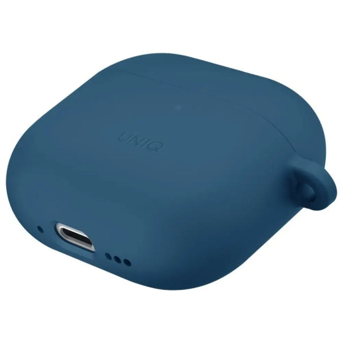Силиконов калъф Uniq Nexo AirPods 4 + кукички за уши - син
