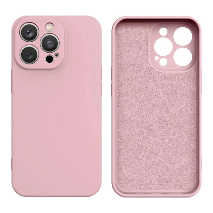 Силиконов калъф за iPhone 16e - розов