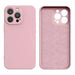 Силиконов калъф за iPhone 16e - розов