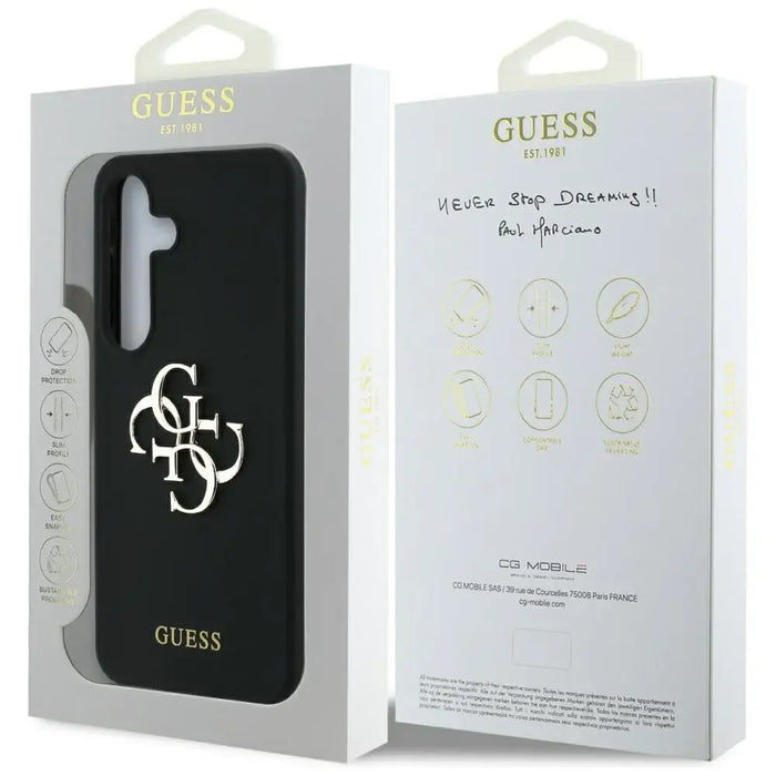 Силиконов калъф Guess Big 4G Logo Bottom Script за Samsung