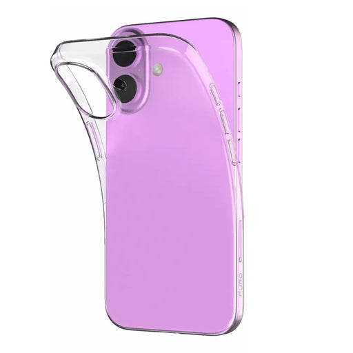 Силиконов калъф Puro 03 Nude за iPhone 16 Plus - прозрачен