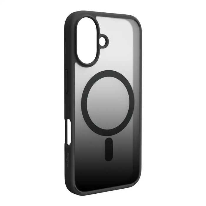 Силиконов калъф Puro Gradient MagSafe за iPhone 16 - черен