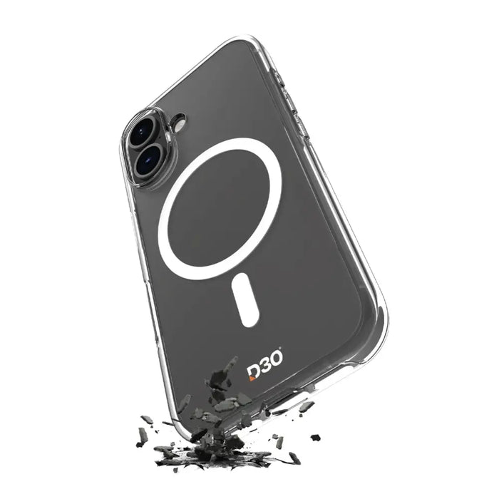 Силиконов калъф Puro Impact Clear D3O MagSafe за iPhone 16