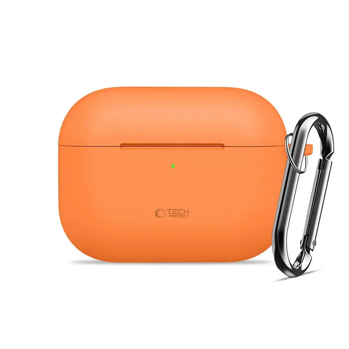 Силиконов калъф Tech-Protect Hook за AirPods Pro - оранжев