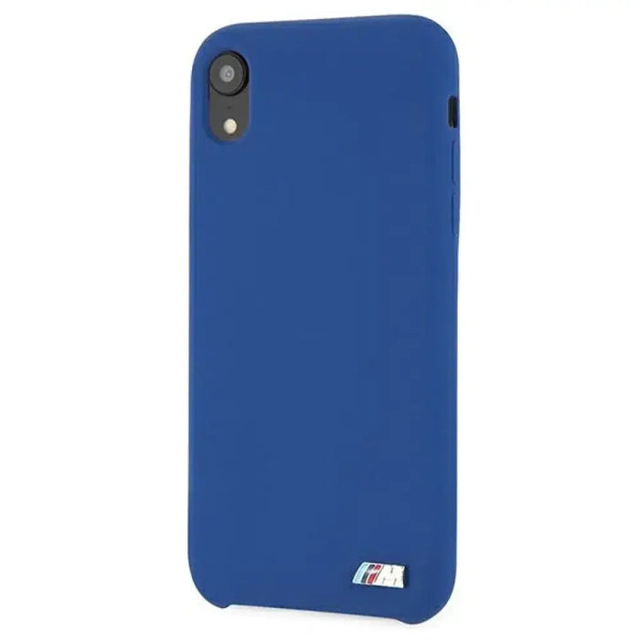 Силиконов калъф BMW M Collection за iPhone Xr - син