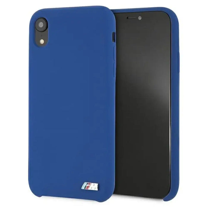 Силиконов калъф BMW M Collection за iPhone Xr - син