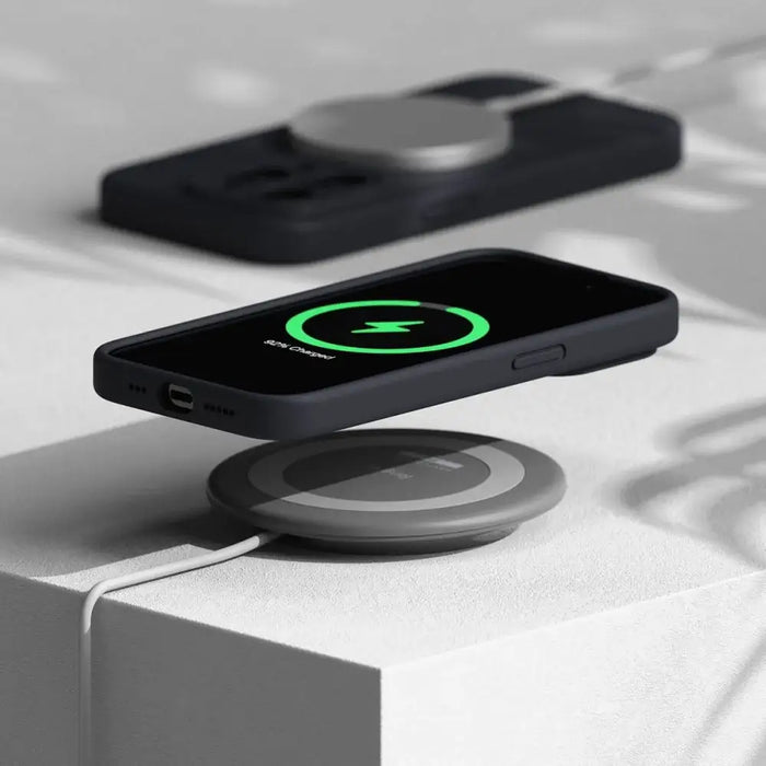 Силиконов калъф Ringke MagSafe за iPhone 15 Pro - тъмносин