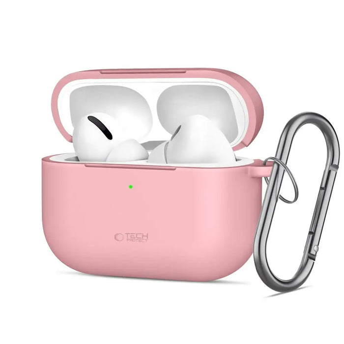 Силиконов калъф Tech-Protect Hook за AirPods Pro - розов