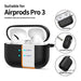 Силиконов калъф Tech-Protect с кука за AirPods Pro 3 - черен