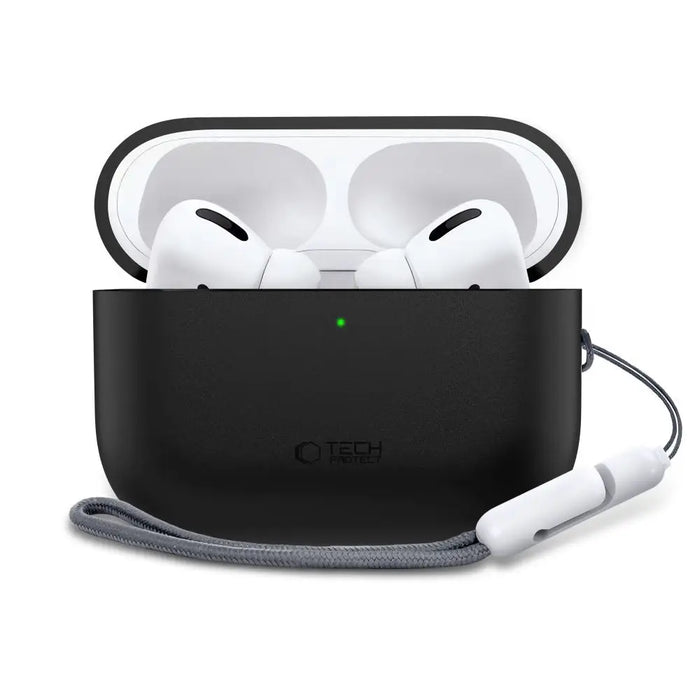 Силиконов калъф Tech-Protect за AirPods Pro 3 - черен