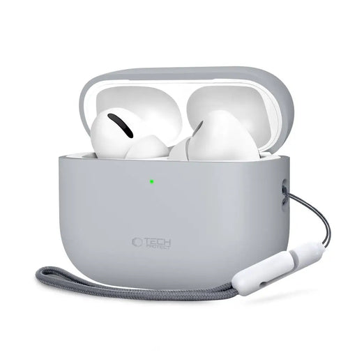 Силиконов калъф Tech-Protect за AirPods Pro 3 - сив