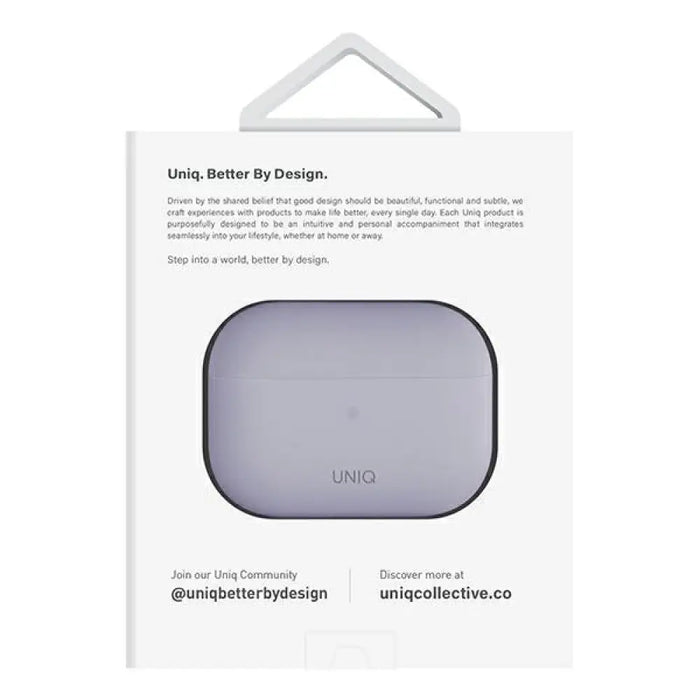 Силиконов калъф Uniq Lino за AirPods Pro 2 - лилав