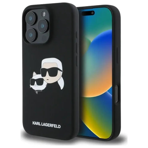 Силиконов кейс Karl Lagerfeld Heads Print MagSafe за iPhone