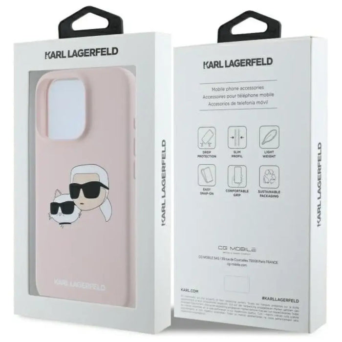 Силиконов кейс Karl Lagerfeld Heads Print MagSafe за iPhone