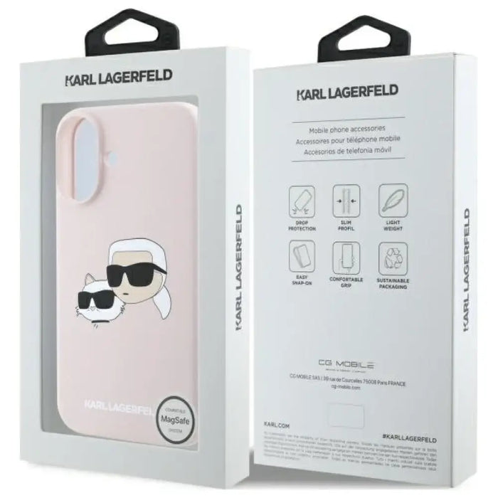 Силиконов кейс Karl Lagerfeld Heads Print MagSafe за iPhone