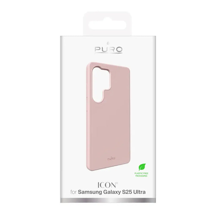 Силиконов кейс Puro Icon за Samsung Galaxy S25 Ultra - розов
