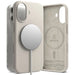 Силиконов магнитен калъф Ringke MagSafe за iPhone 17 - бежов