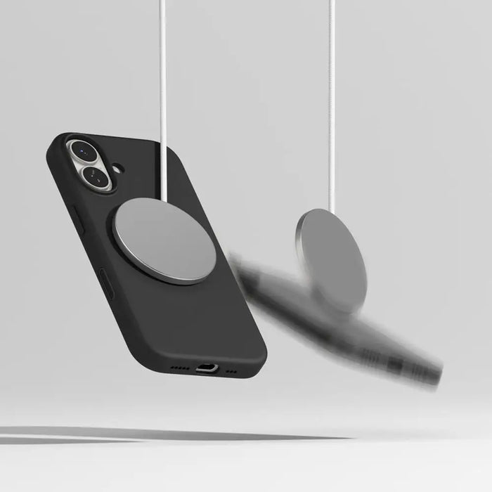 Силиконов магнитен калъф Ringke MagSafe за iPhone 17 - лилав