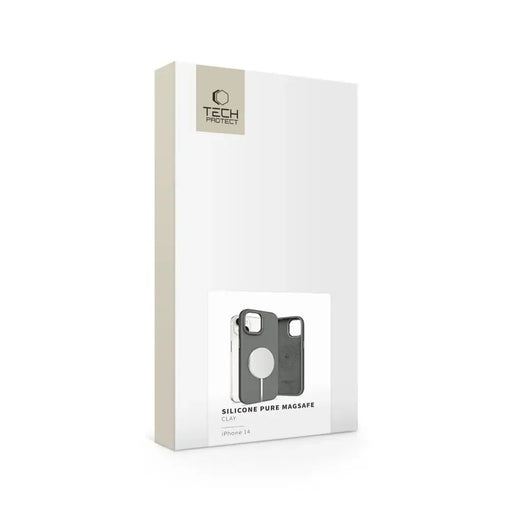 Силиконов PU калъф Tech-Protect MagSafe за iPhone 14 - сив
