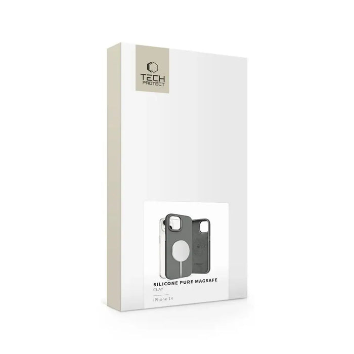 Силиконов PU калъф Tech-Protect MagSafe за iPhone 14 - сив