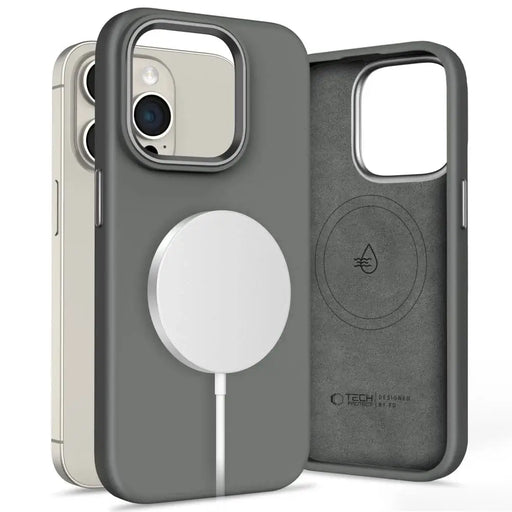 Силиконов PU калъф Tech-Protect MagSafe за iPhone 15 Pro