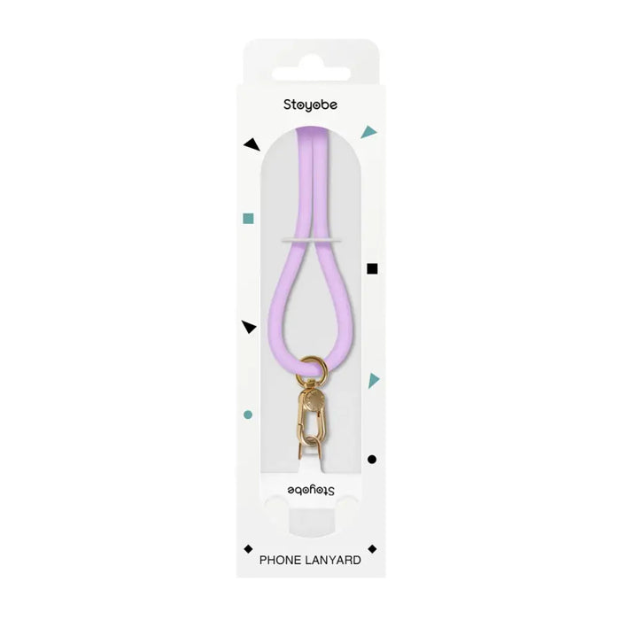 Силиконова каишка за телефон Stoyobe Phone Lanyard - лилава