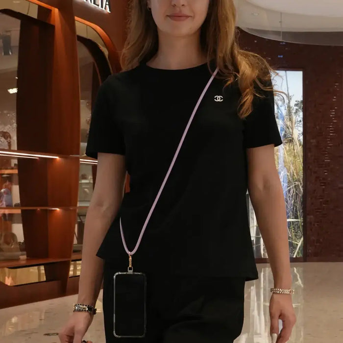 Силиконова каишка за телефон Stoyobe Phone Lanyard - лилава