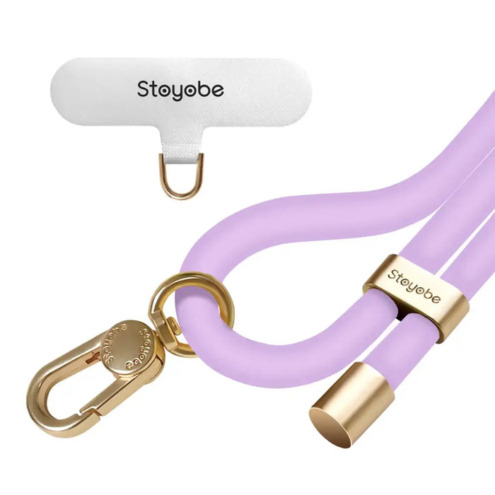 Силиконова каишка за телефон Stoyobe Phone Lanyard - лилава