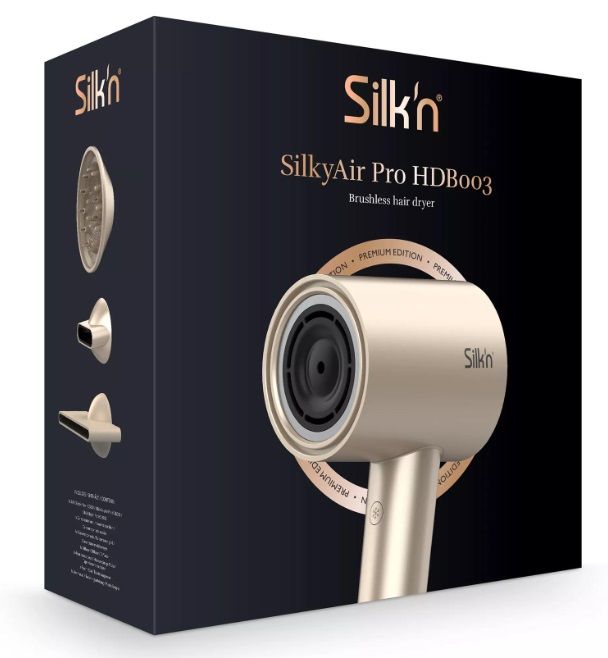 Сешоар Silk'n - Silky Air Pro, 1600W, 6 степени, златист