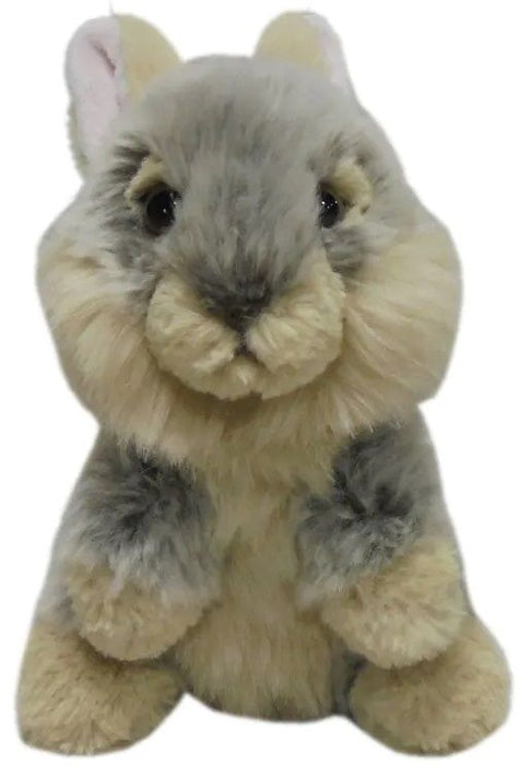 Плюшена играчка Silky - Заек, 18 cm, сив
