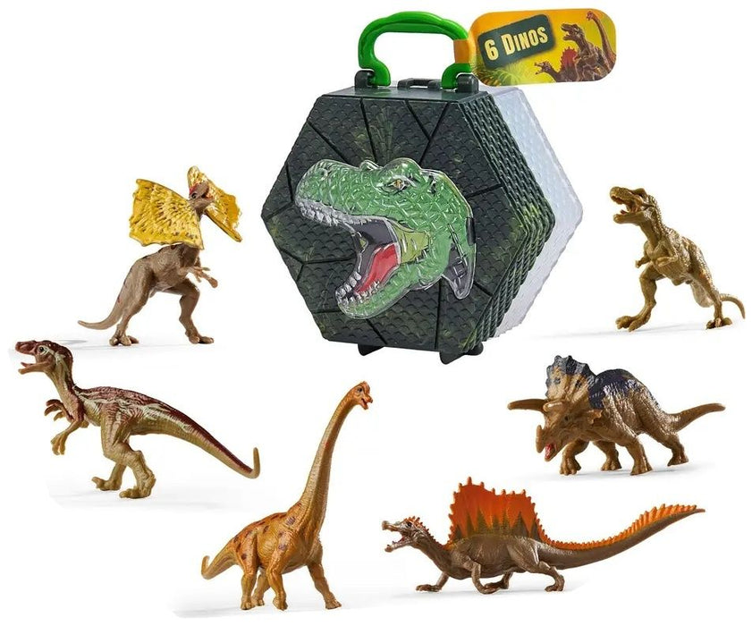 Игрален комплект Simba Toys - Динозаври в кутия, 6 броя