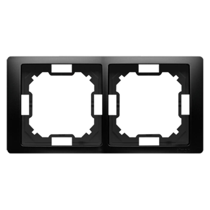 РАМКА ДВОЙНА ЧЕРЕН МАТ SIMON BASIC