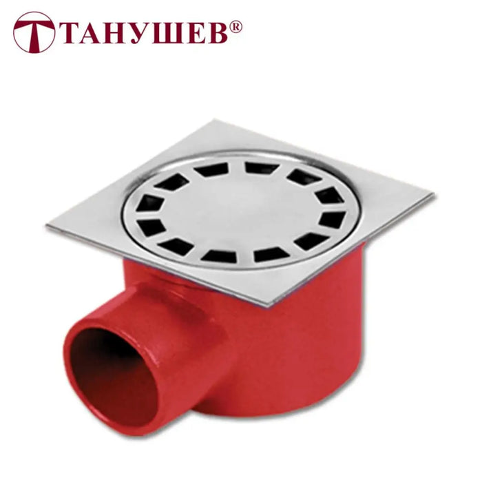 СИФОН ПОДОВ РОГОВ 10Х10СМ ППР/INOX