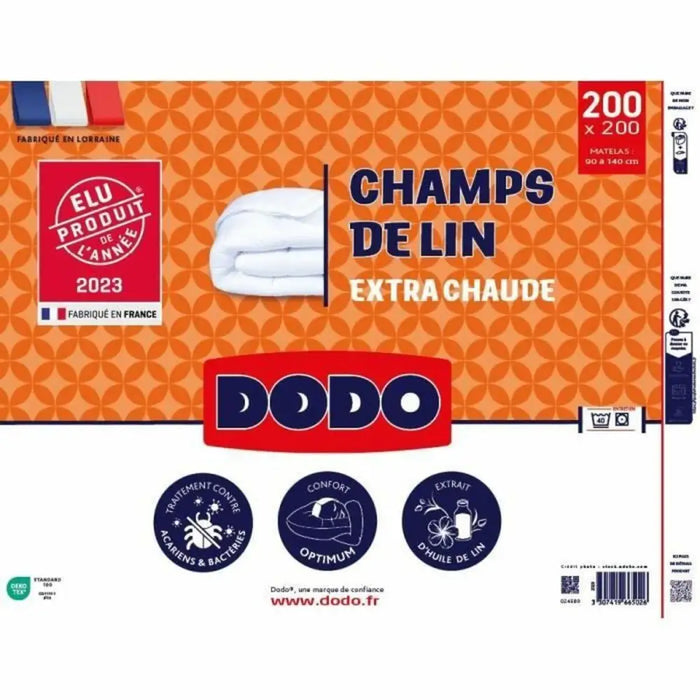 Скандинавски Стил Пълнеж DODO Champs de Lin Бял 450 g/m²