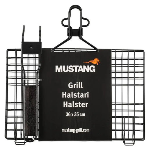 СКАРА ЗА БАРБЕКЮ 36X35CM С МОБИЛНА ДРЪЖКА MUSTANG Black Line