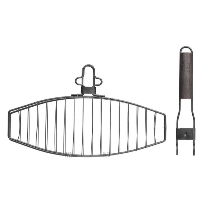 СКАРА ЗА БАРБЕКЮ ЗА РИБА С МОБИЛНА ДРЪЖКА 24X41CM MUSTANG