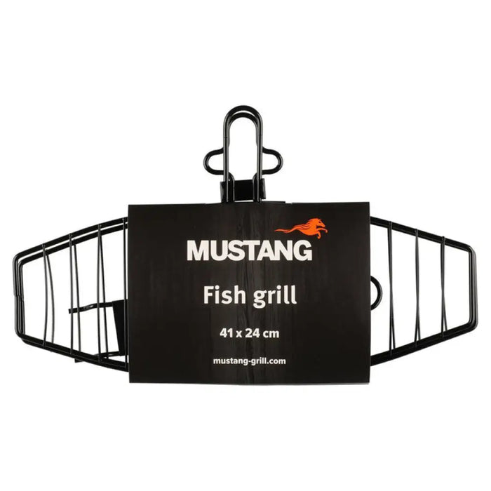СКАРА ЗА БАРБЕКЮ ЗА РИБА С МОБИЛНА ДРЪЖКА 24X41CM MUSTANG
