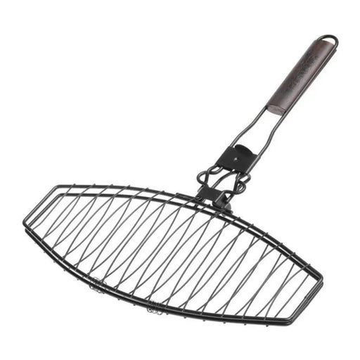 СКАРА ЗА БАРБЕКЮ ЗА РИБА С МОБИЛНА ДРЪЖКА 24X41CM MUSTANG