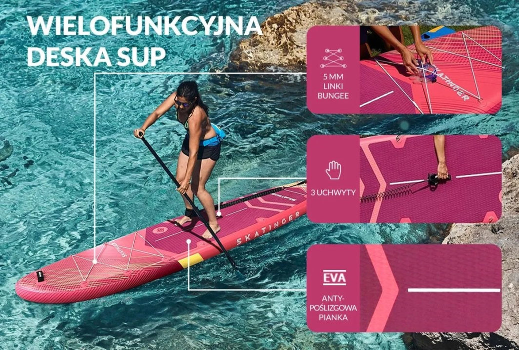 Деска SUP SKATINGER Prana Meteor Red 350x89x15 см
